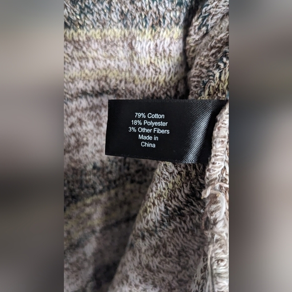 Lane Bryant Woman's Open Knit Long Sleeve Long Cardigan Sweater Beige Size 18/20 - Picture 8 of 8